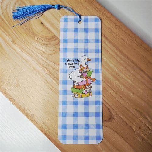 Team Stay Inside & Read Bookmark book cover