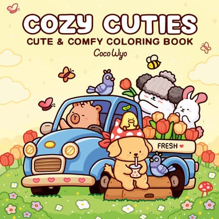Cozy Cuties (Cute & Comfy Coloring Book) book cover