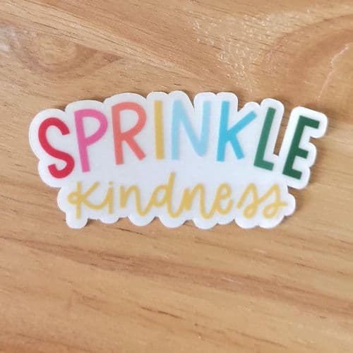Sprinkle Kindness Clear Sticker book cover